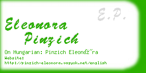 eleonora pinzich business card